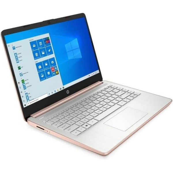HP 14 inch Laptop, HD Touchscreen Display, Intel Celeron N4500, 4 GB RAM, 64 GB eMMC, Intel UHD Graphics, Windows 11 Home in S Mode,Pale Rose Gold ，14-dq3280nr