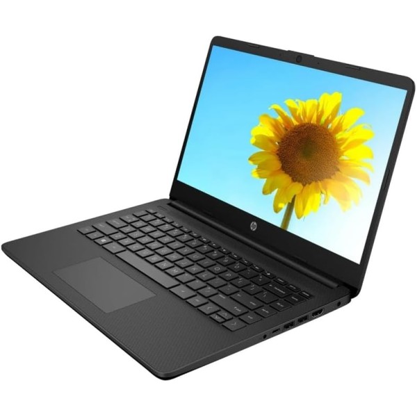 HP 14 inch Laptop, HD Touchscreen Display, Intel Celeron N4500, 4 GB RAM, 64 GB eMMC, Intel UHD Graphics, Windows 11 Home in S Mode, Black, 14DQ3210NR